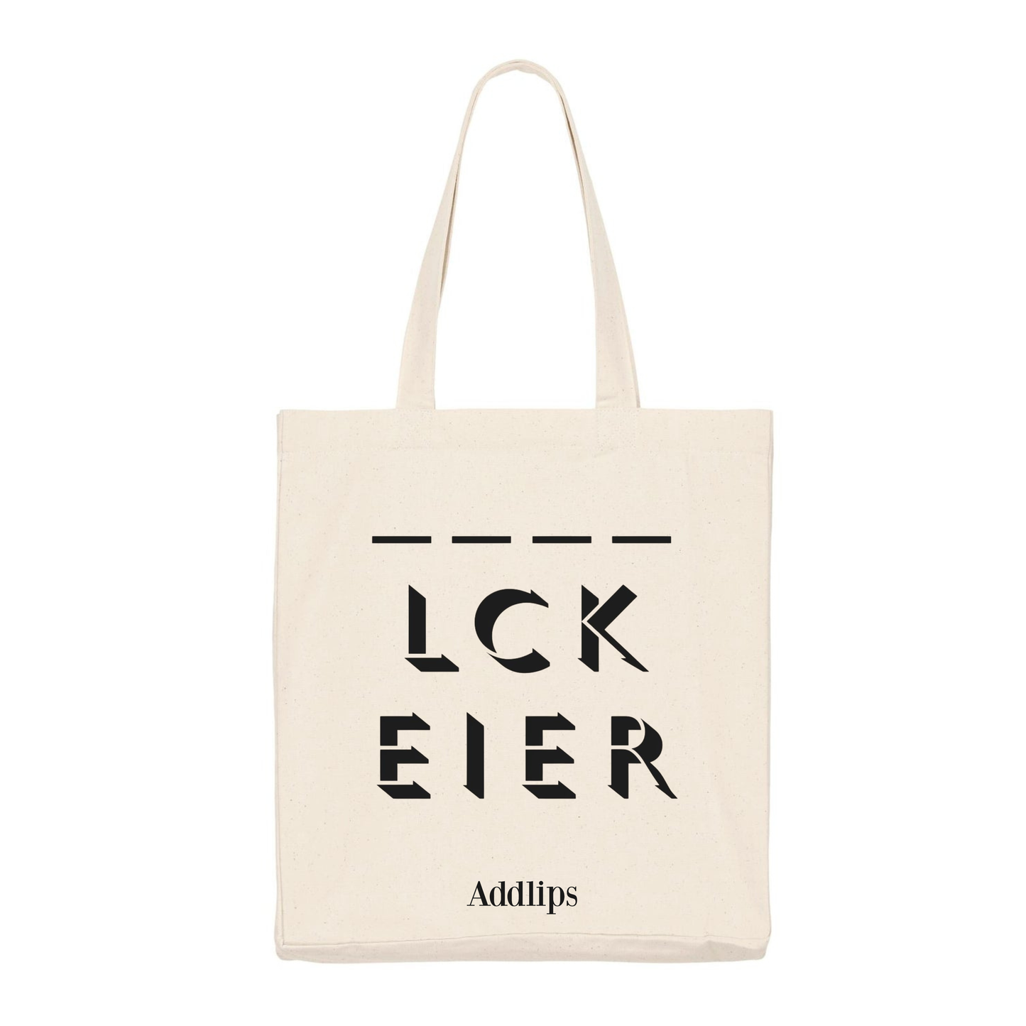 "LCK EIER" Statement Tote Bag | Premium Canvas Shopper